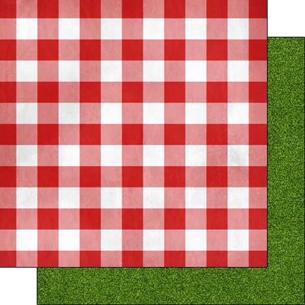 SC Picnic Table Cloth &amp; Grass Double-Sided Paper