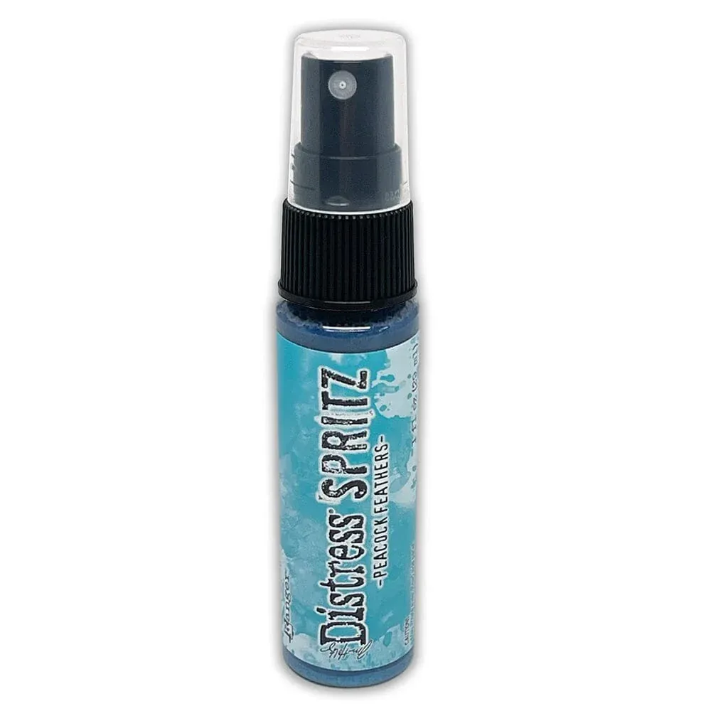 N Tim Holtz Distress Spritz 1oz Bottle Peacock Feathers