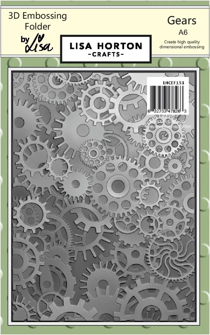 EC Gears A6 3D Embossing Folder