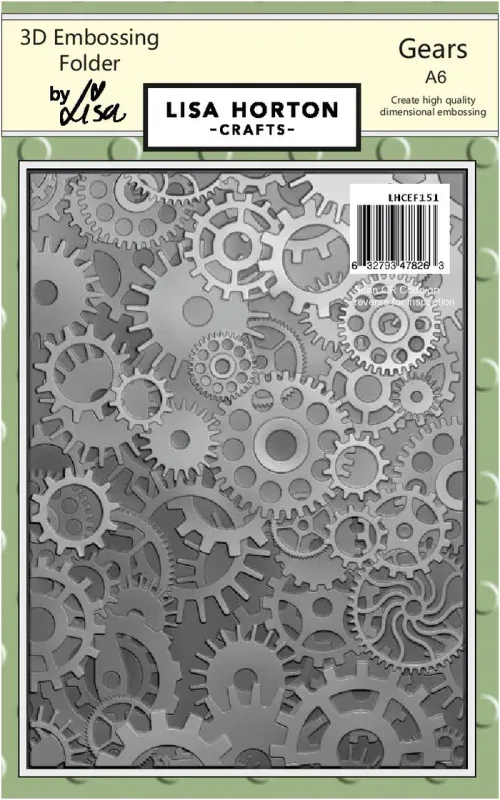 EC Gears A6 3D Embossing Folder
