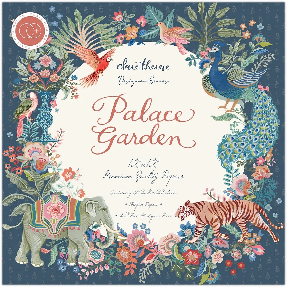 N Craft Consortium Double-Sided 12&quot; X12&quot; 30/Pkg Palace Garden, 20 Designs