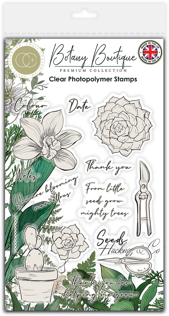N Botany Boutique Orchid Stamp Set