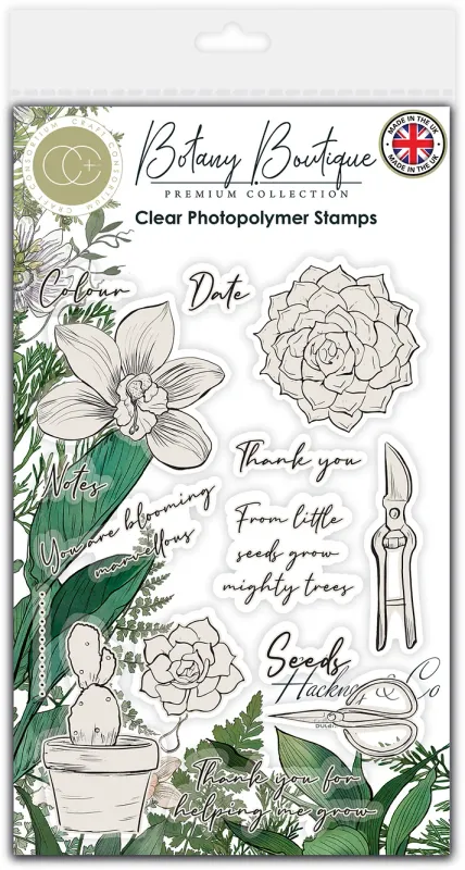 N Botany Boutique Orchid Stamp Set