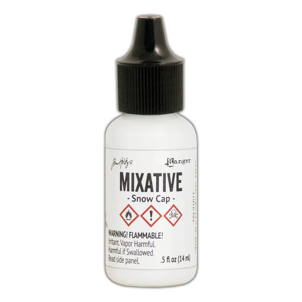 N Tim Holtz Alcohol Ink Metallic Mixatives Snow Cap