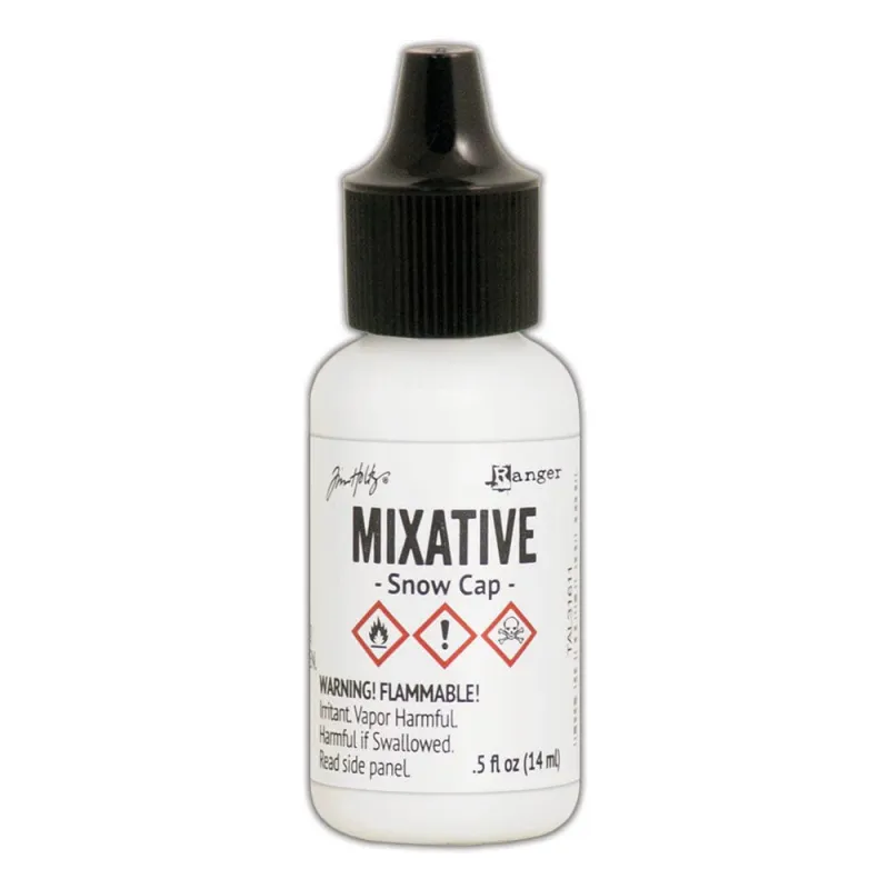 N Tim Holtz Alcohol Ink Metallic Mixatives Snow Cap