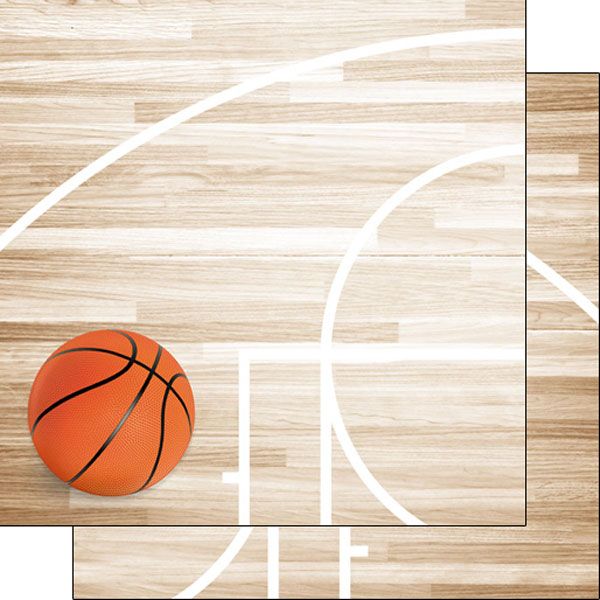 SC Basketball On Court Double Sided Paper