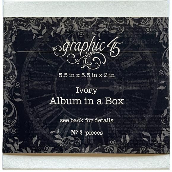 N Graphic45 Staples Album in a Box- Ivory 