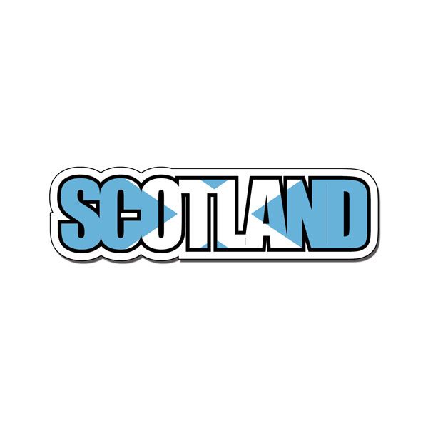 SC Scotland Flag Word Laser