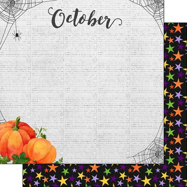 SC October Memories 12x12 Paper