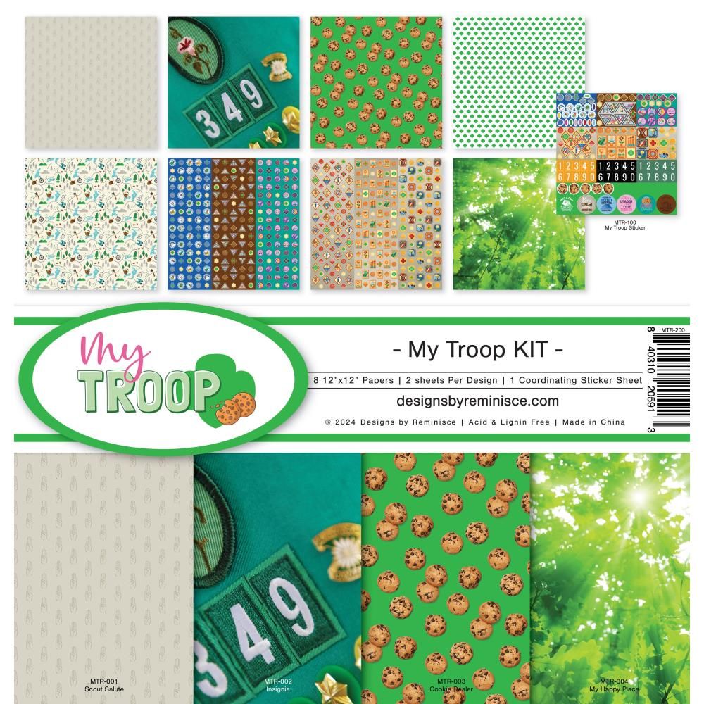 N Reminisce Collection Kit 12&quot; X 12&quot; My Troop