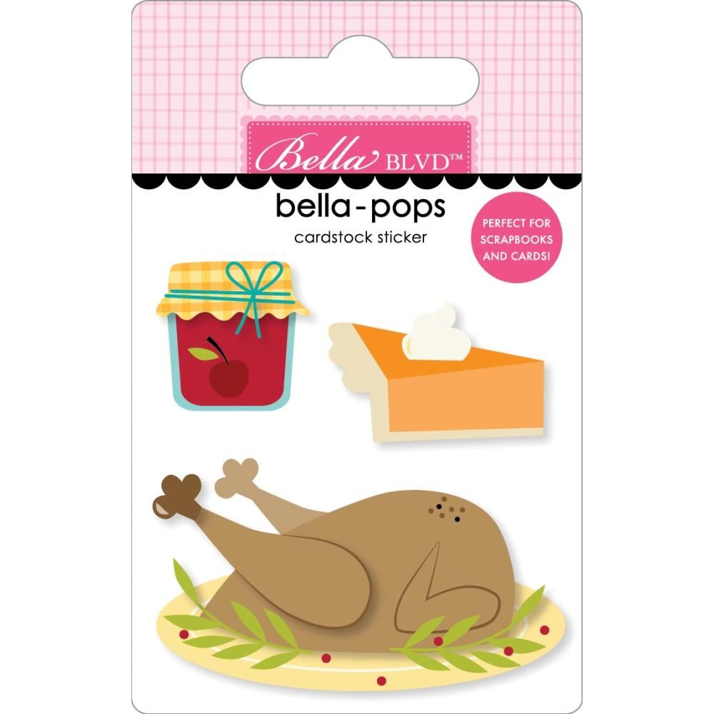 N One Fall Day Bella-Pops 3D Stickers Fall Feast