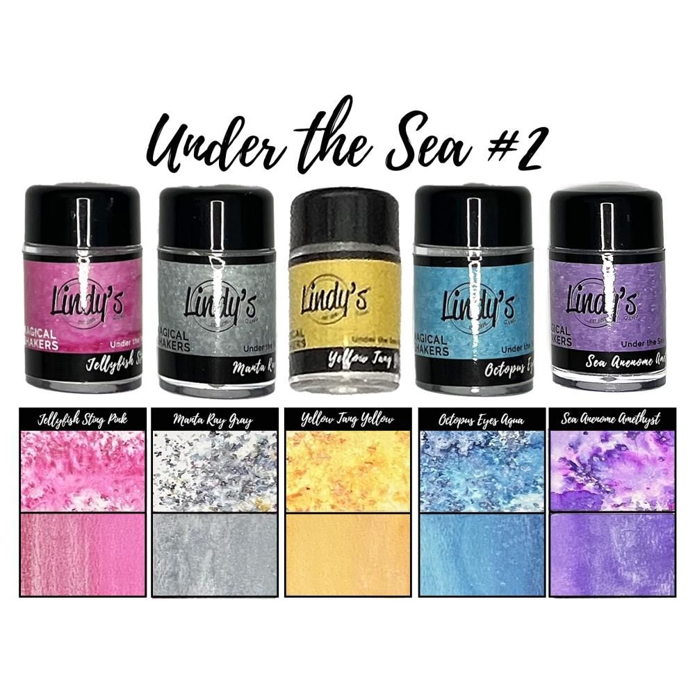 N Lindy&#39;s Stamp Gang Magical Shaker 2.0 Set 5/Pkg Under The Sea 2