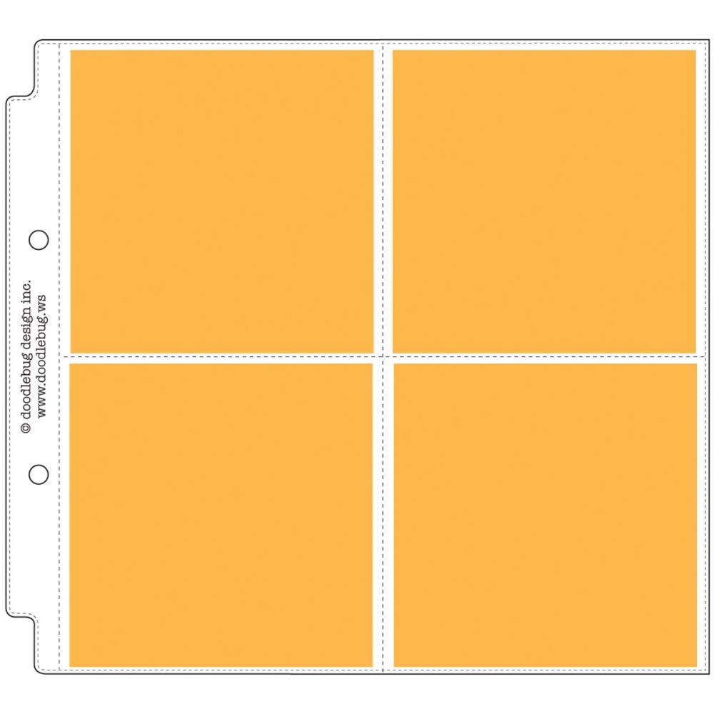N Doodlebug Page Protectors 8&quot; X8&quot; 12/Pkg (4) 4&quot; X4&quot; Pockets