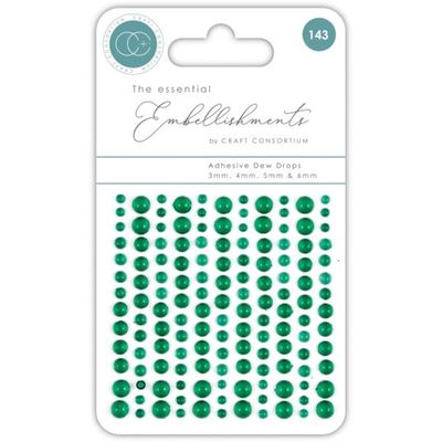 N Craft Consortium Essential Adhesive Dew Drops 143/Pkg Green