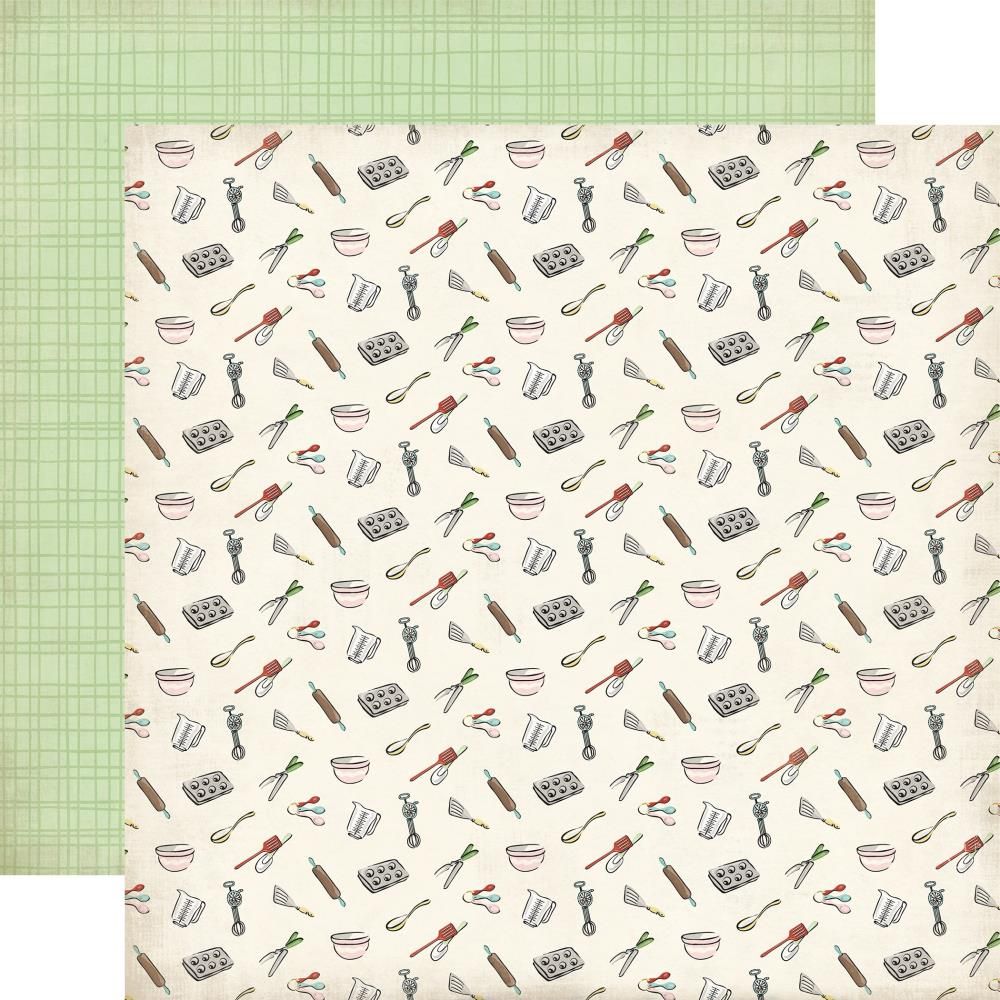 N Carta Bella Roll With It Double-Sided Cardstock 12&quot; X12&quot; Kitchen Essentials