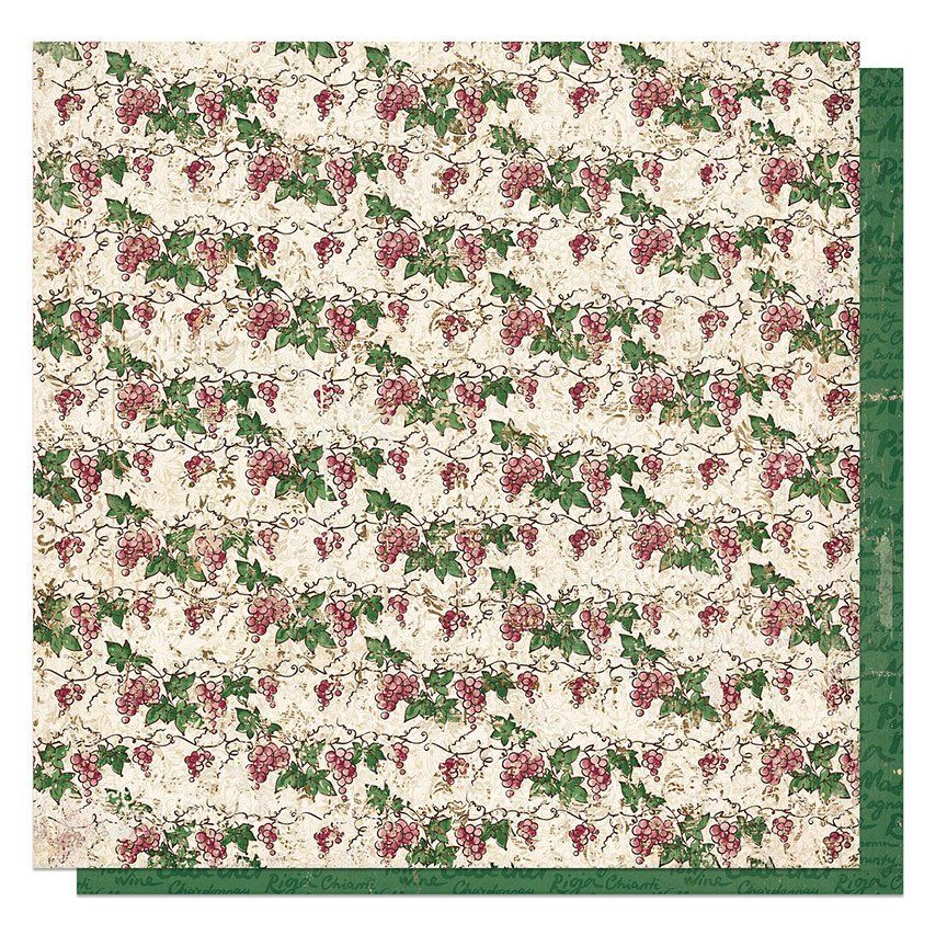 N PhotoPlay Vineyard Double-Sided Cardstock 12&quot; X12&quot; Grape Vine