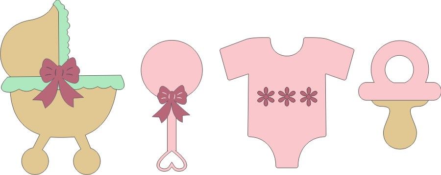 PP Baby Set: Girl Pink