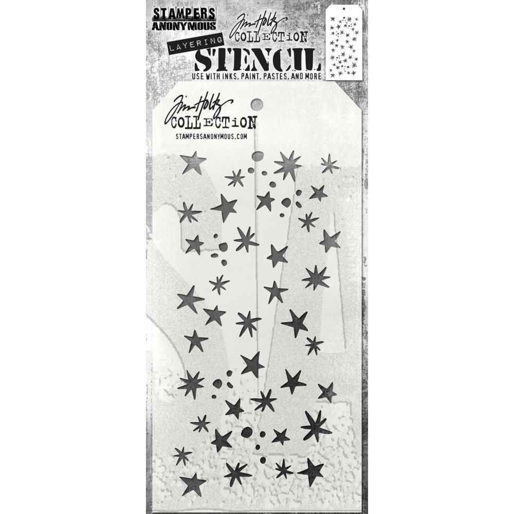 SA Tim Holtz Layering Stencil 4.125&quot; X8.5&quot; Spellbound