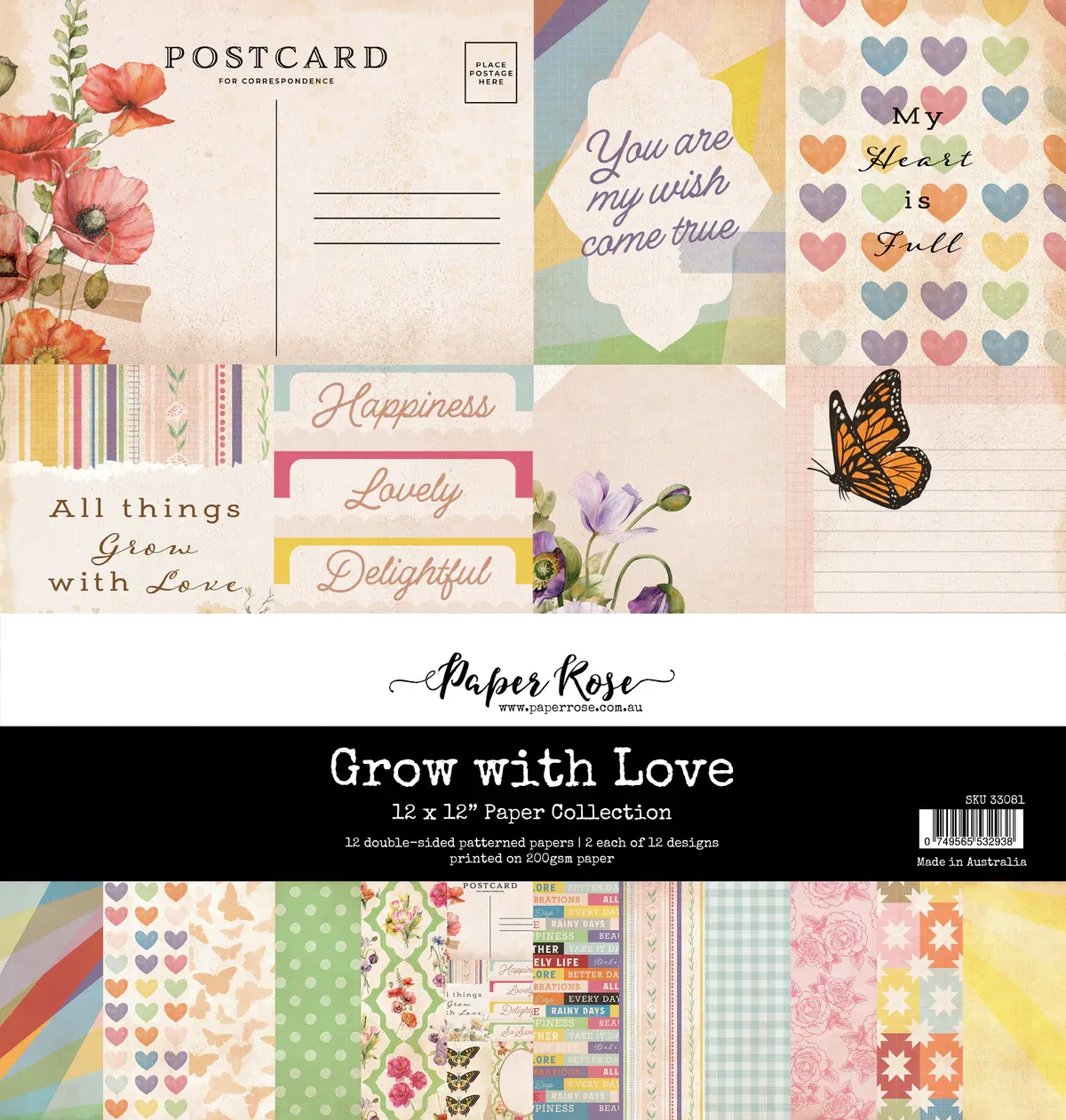 EC Grow With Lve 12&quot; X12&quot; Paper Collection