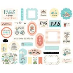 N Carta Bella Ephemera Icons, Paris