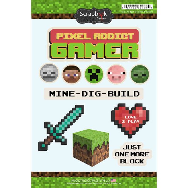 SC Pixel Addict Sticker