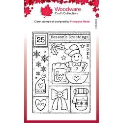 Woodware Clear Stamps 4&quot;X6&quot; Singles Winter Sampler