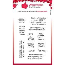 Woodware Clear Stamp 4&quot;X6&quot; Singles Postage Stamp Greetings