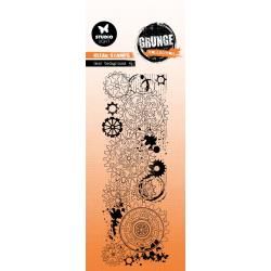 Studio Light Grunge Stamp Nr. 734, Gear Background