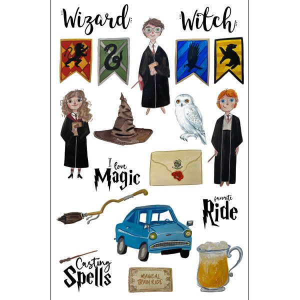 SC Wizard &amp; Witch Paper Embellishments #1