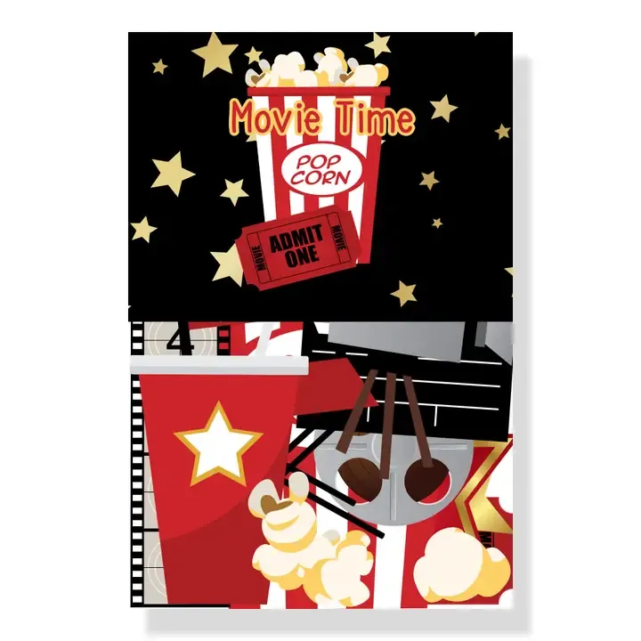 F SSC Movie Time Scrapbook Embellishments