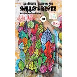 N AALL And Create Ephemera Doodle Leaves Colour