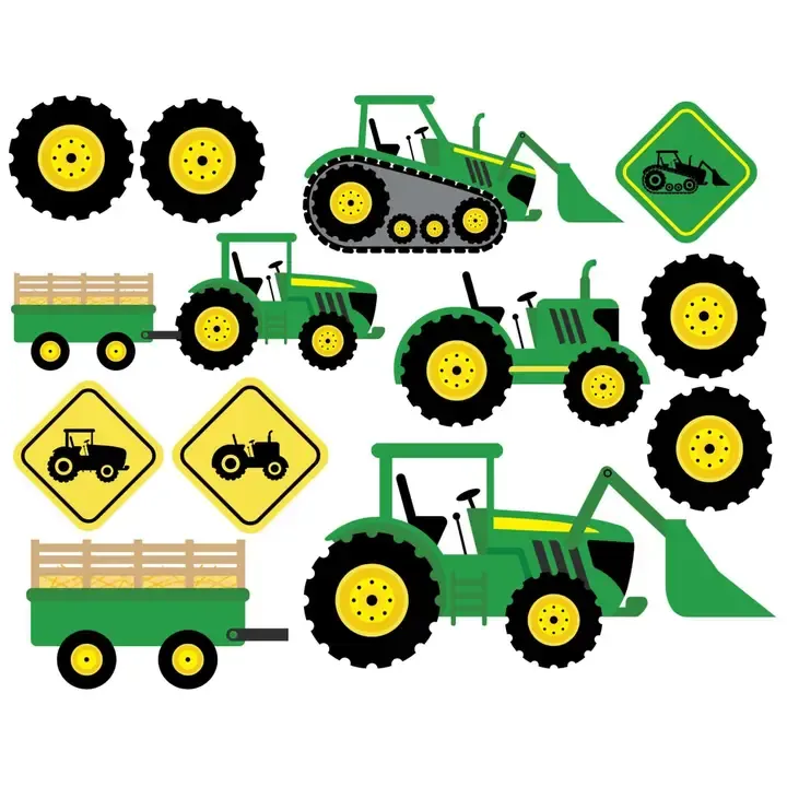 F SSC Tractor Time Scrapbook Embellishments