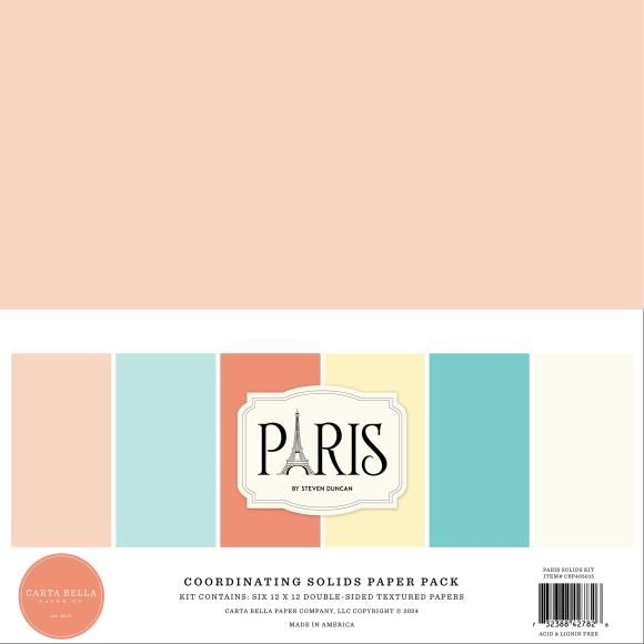 N Carta Bella Solids Collection Kit 12&quot; X12&quot;