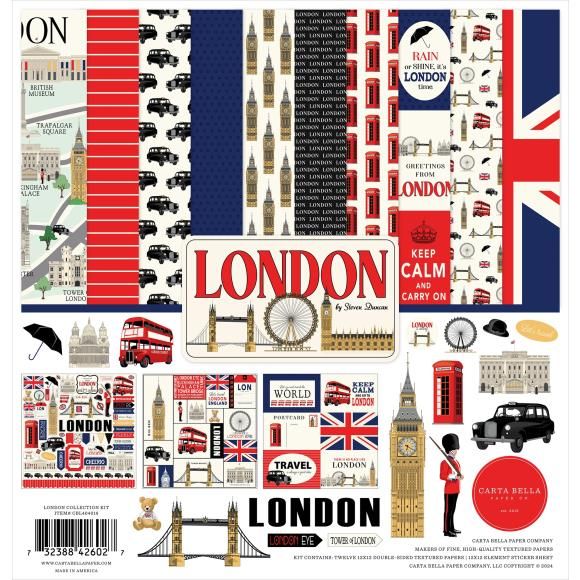 N Carta Bella Collection Kit 12&quot;X12&quot; London