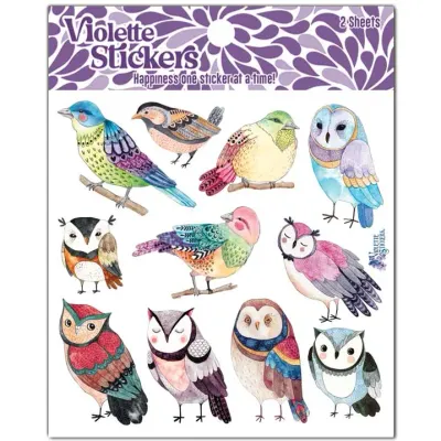 Violette Stickers K45 Owls &amp; Birds