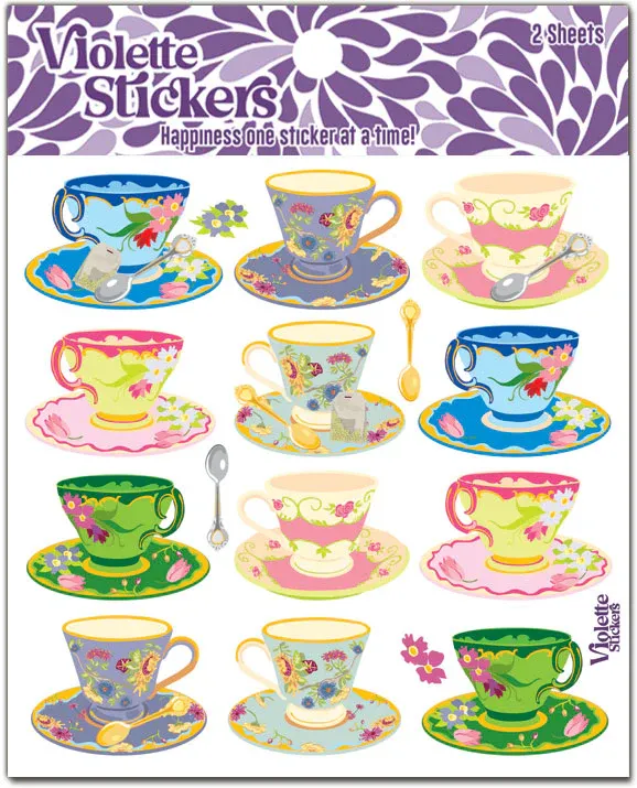 Violette Stickers K288 English Teatime