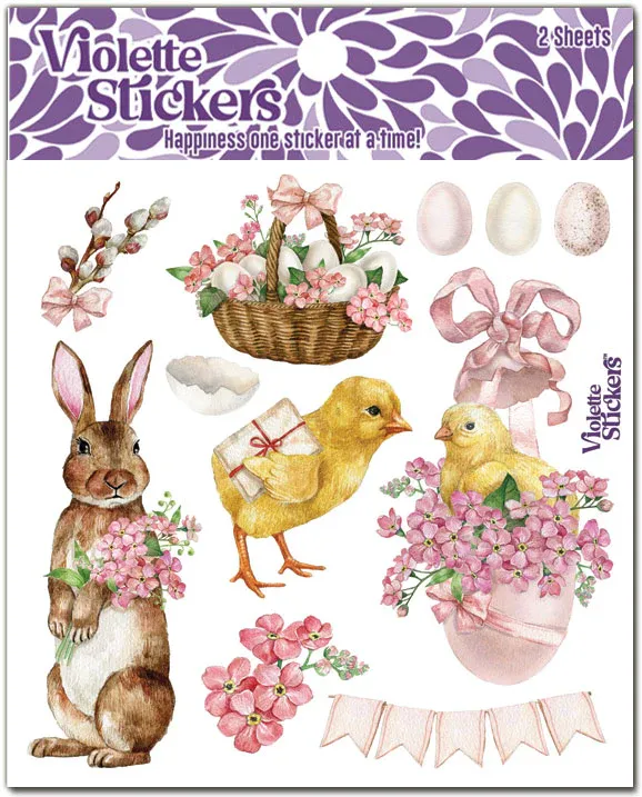 Violette Stickers K209 Pink Easter