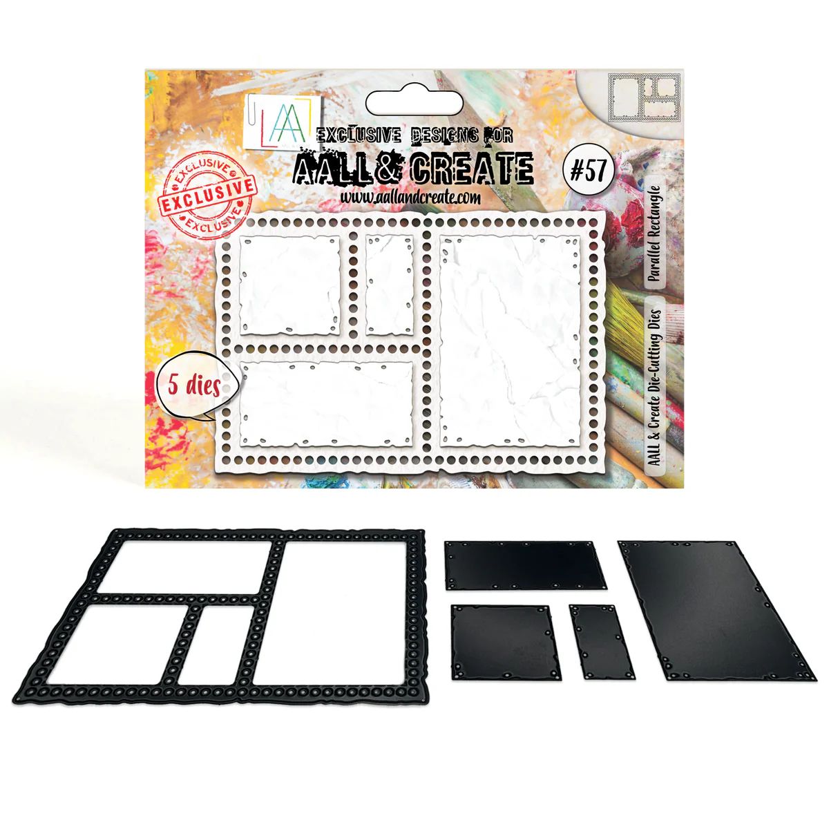 EC AALL &amp; Create Die-Cutting Die Set Parallel Rectangle