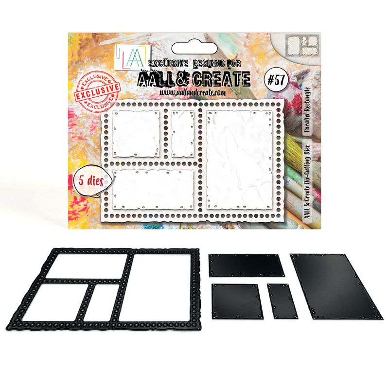 EC AALL &amp; Create Die-Cutting Die Set Parallel Rectangle