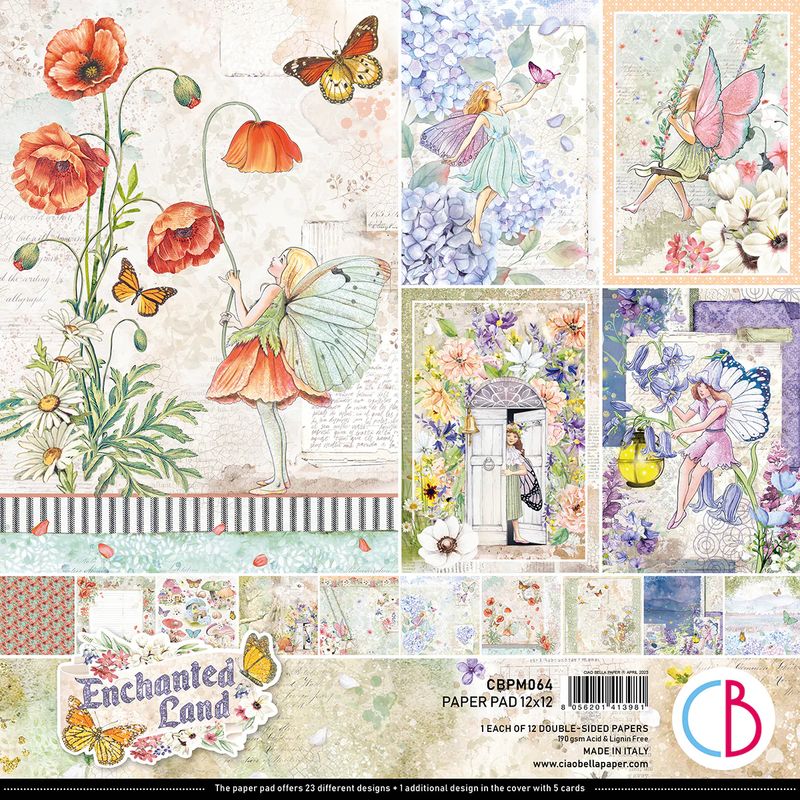 EC Ciao Bella Enchanted Land Paper Pad 12&quot; X12&quot;