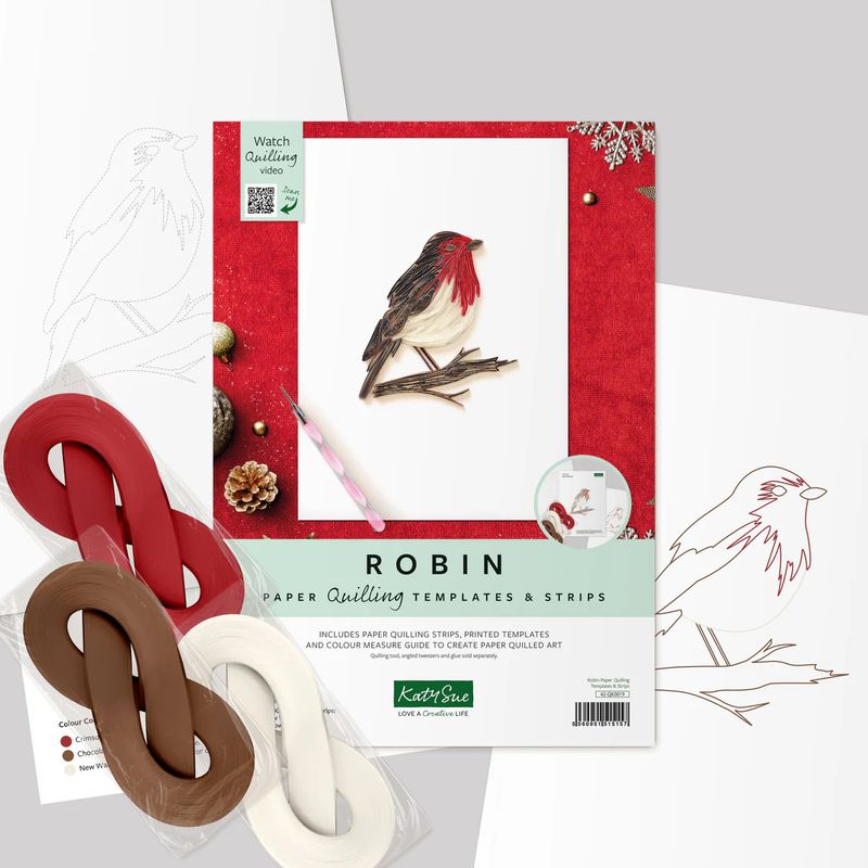 EC Katy Sue Robin Quilling Template Kit