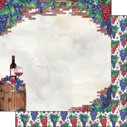 SC Red Wine Grapes DS (Paper 12 x 12)