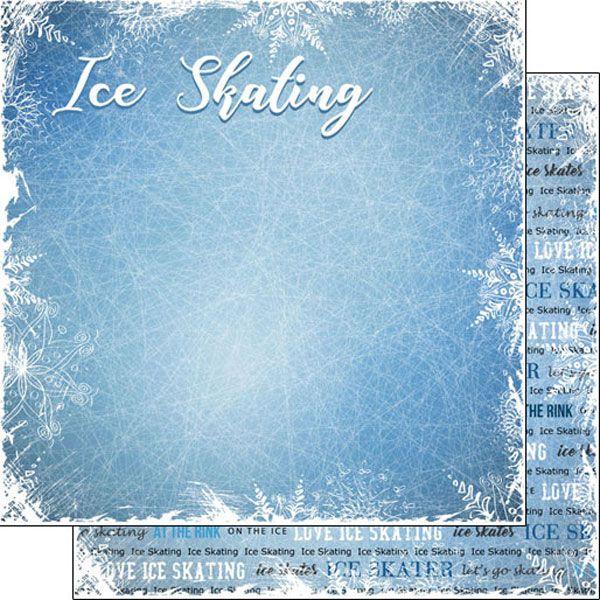 SC Ice Skating Winter Adventure - Double-Sided Paper 12 x 12