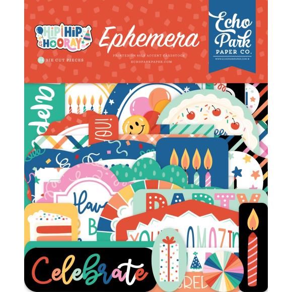 N Echo Park Ephemera Icons Hip Hip Hooray