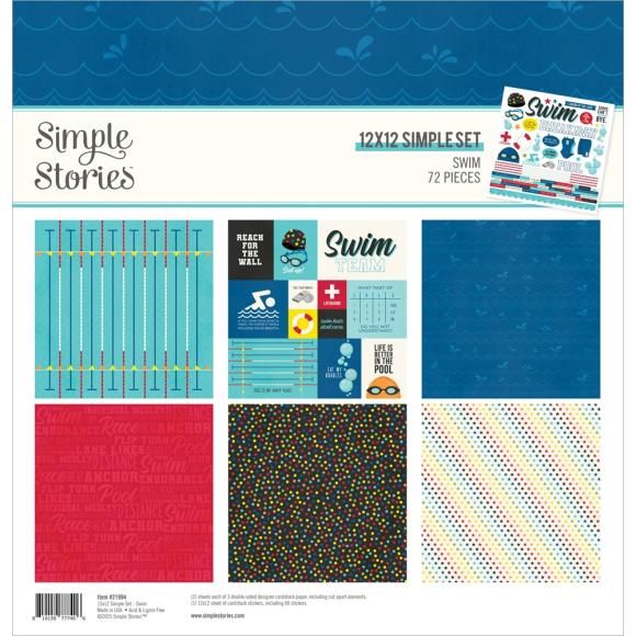 N Simple Stories Collection Kit 12&quot; X12&quot; Swim