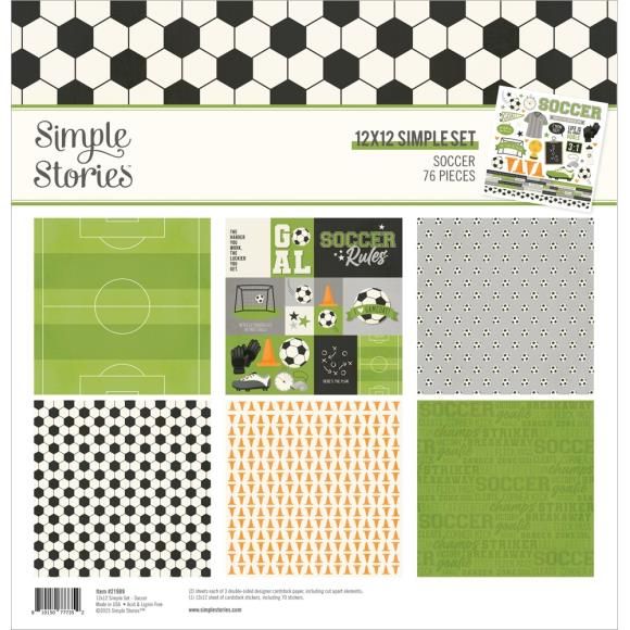 N Simple Stories Collection Kit 12&quot; X12&quot; Soccer