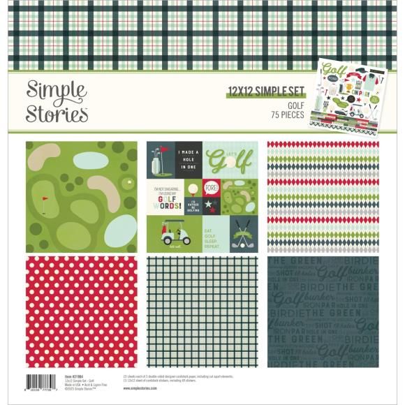 N Simple Stories Collection Kit 12&quot; X12&quot; Golf