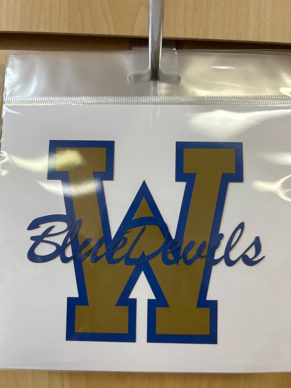 SC Blue Devils Letter Laser