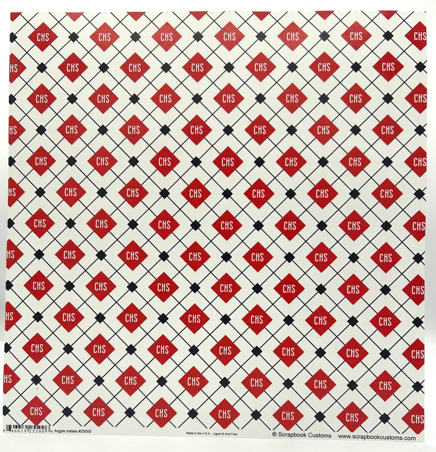 SC Chardon High School Argyle Initials