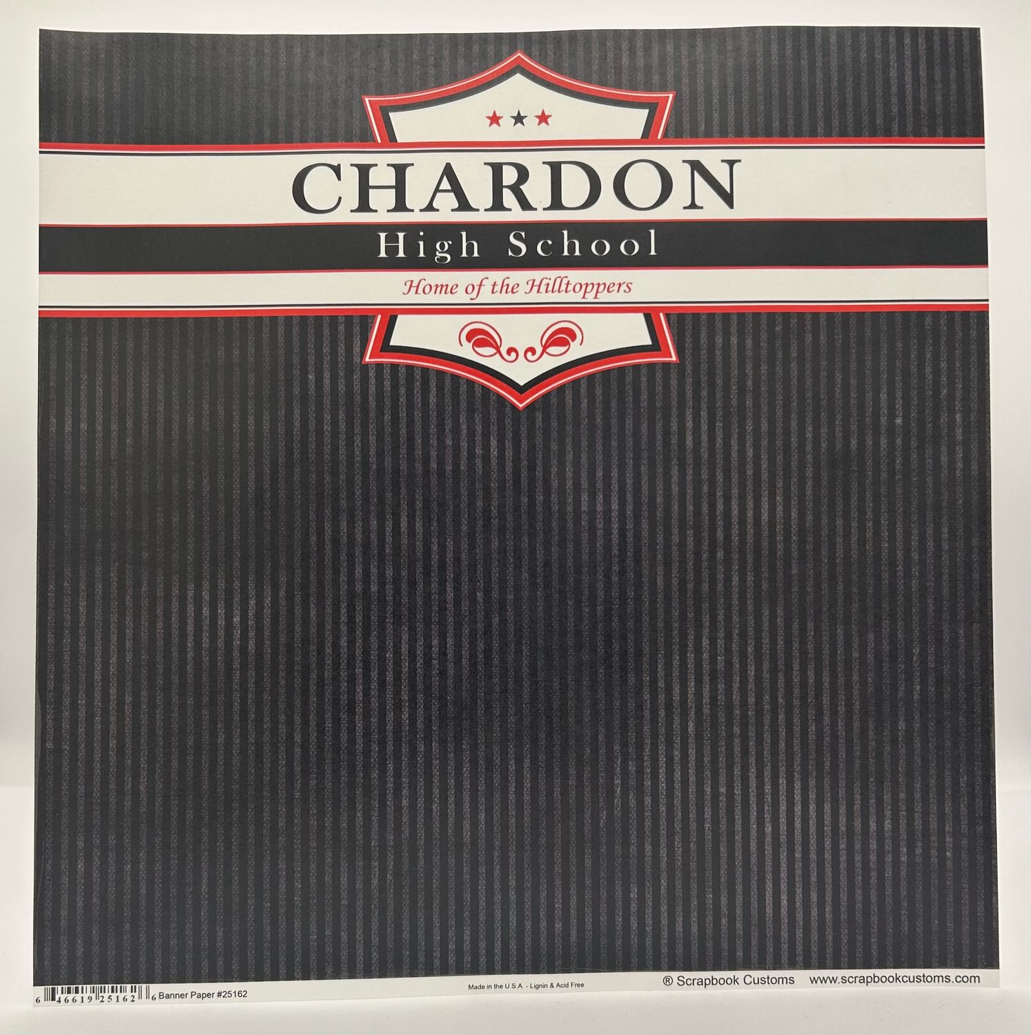SC Chardon High School Banner Paper